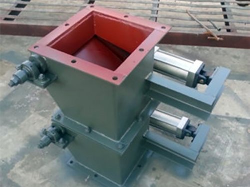 气动双层双门翻板阀